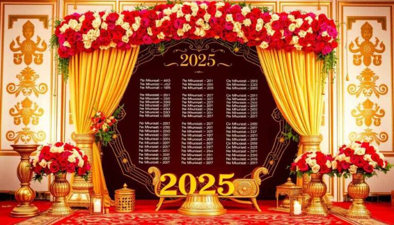 विवाह मुहूर्त लिस्ट 2025