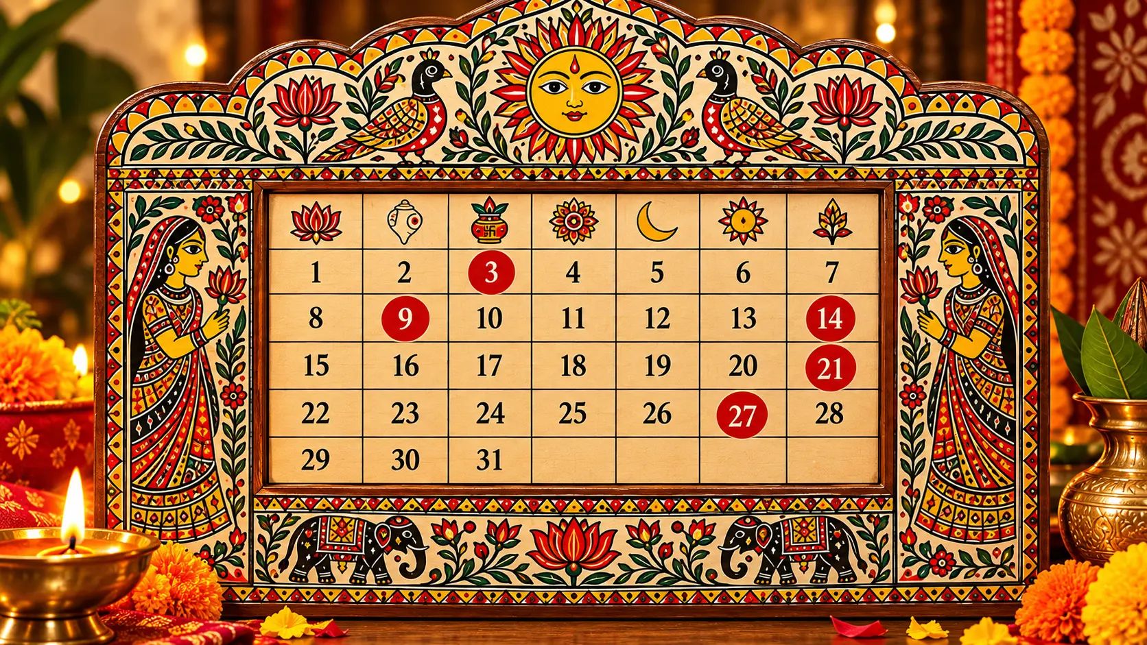 Read more about the article मिथिला पंचांग विवाह मुहूर्त 2027 – पूरी सूची, शुभ तिथियां और महत्वपूर्ण बातें